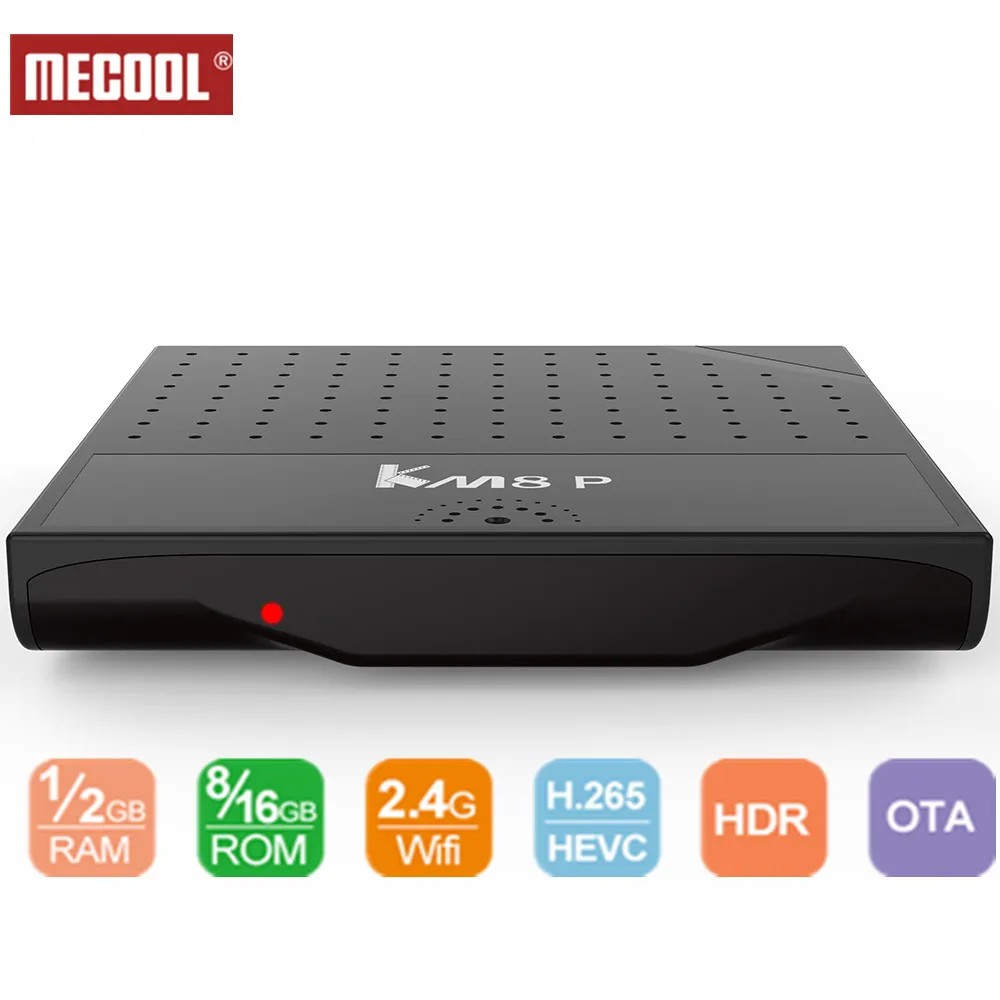 

Mecool KM8 P Set-top Box Amlogic S912 ROM 1G/2G RAM 8G/16G Octa Core CPU 4K Ultra HD Android 6.0 TV Box Smart Media Player