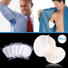 100 пар 200 шт одноразовые впитывающие, Подмышечные Дезодорант пот защитные накладки для одежды подмышек Лист Платье щит пот