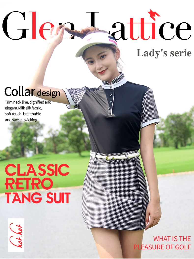 Женская юбка Skort новая PGM одежда для гольфа Летняя женская клетчатая юбка гольф короткая юбка высокого качества