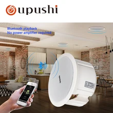 Oupushi Bluetooth динамик 110 В ABS активный настенный динамик PA звуковая система 6,5-дюймовый потолочный динамик Bluetooth 20 Вт для домашней музыки