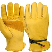 Коровья кожа Садоводство водительские перчатки защита безопасности перчатки для безопасной работы сварочные теплые перчатки