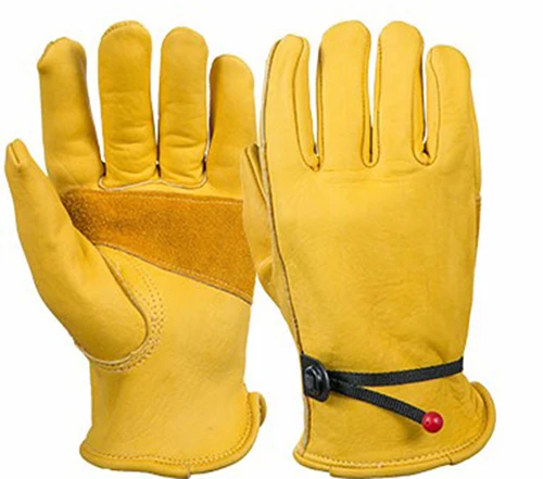 

Cowhide Gardening Driver Gloves Security Protection Safety Working Gloves Welding Warm Gloves
