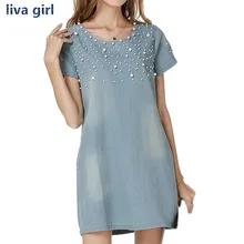 Сарафан Для женщин платье из джинсовой ткани модные Винтаж Vestidos Feminina джинсовые платья