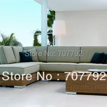 Роскошные Уличная мебель wicker патио диван