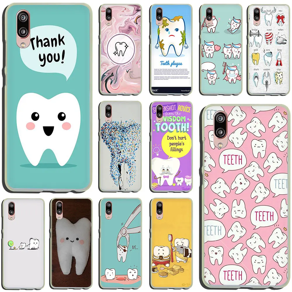 

Cute Wisdom Teeth Tooth Hard Phone Case for Huawei P30 P20 P8 P9 P10 Plus Lite Mini 2015 2016 2017 Pro smart 2019