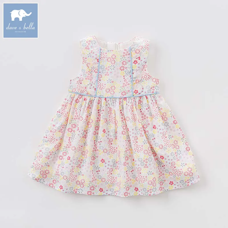 

Dave bella Princess baby girls dress kids floral costumes children summer birthday wedding clothes infant toddler gown DBJ7476