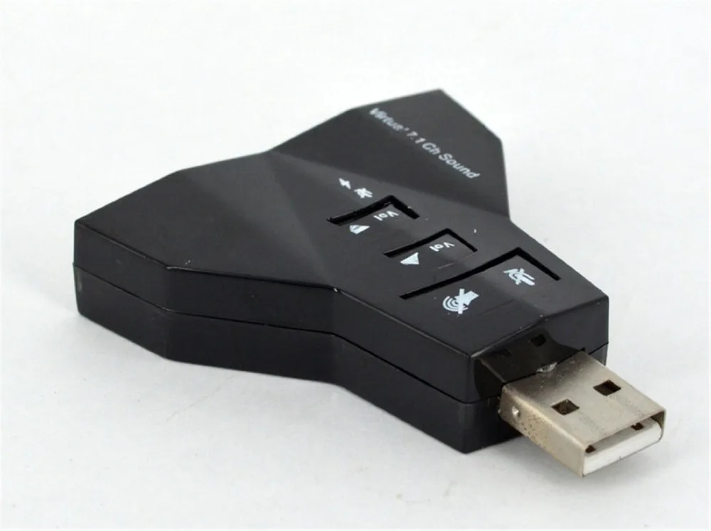 7,1 канальный USB 2,0 внешняя звуковая карта с двойной 3,5 мм гарнитурой и микрофонным разъемом интерфейс, ноутбук USB стерео микрофон аудио адаптер