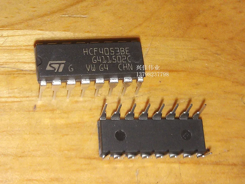 10 шт. новые оригинальные ST 74HC4053 HCF4053BE DIP Road три аналоговых переключателя |