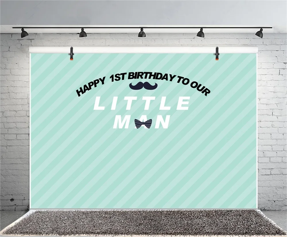 Laeacco Words Little Man Baby Boy Happy 1st Birthday Photography Backgrounds Customized Photographic Backdrops For Photo Studio Laeacco Words Little Man Baby Boy Happy 1st Birthday Photography Backgrounds Customized Photographic Backdrops For Photo Studio