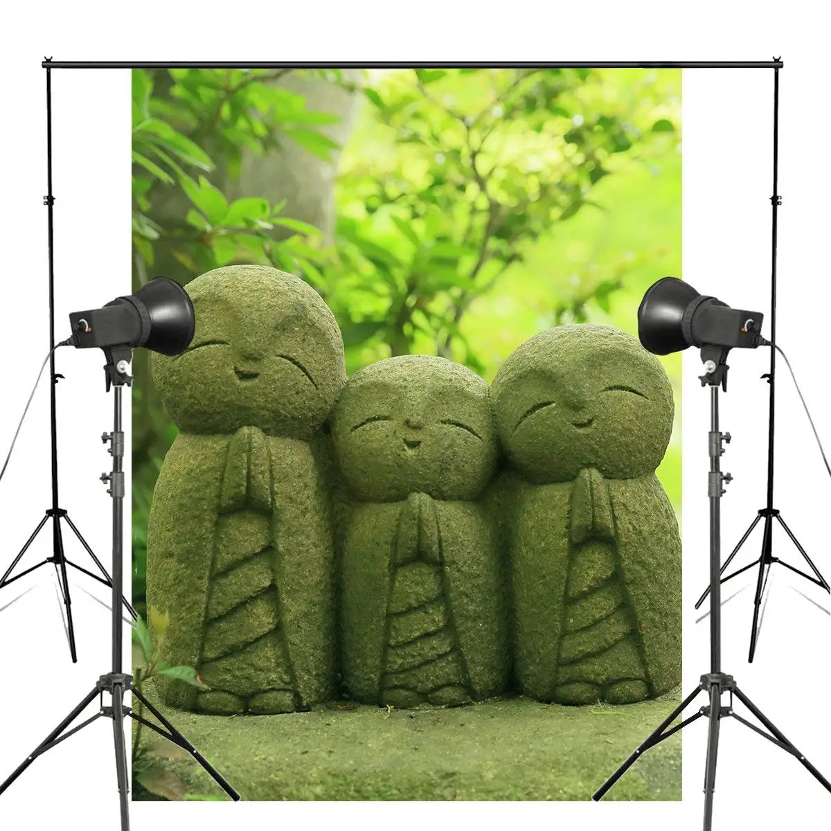 

Hasedera Temple Photography Background Jizo Statues Backdrop Studio Props Wall 150x220cm Japan Attractions Photography Backdrop