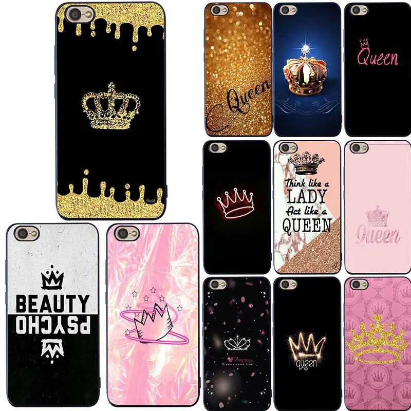 Best Queen Crown King Princess For Xiaomi Mi Redmi Note Mix 2 3 4 4X 4A 5 5A 6 8 SE A1 S2 Pro Plus Coque Soft TPU Silicon Phone Case