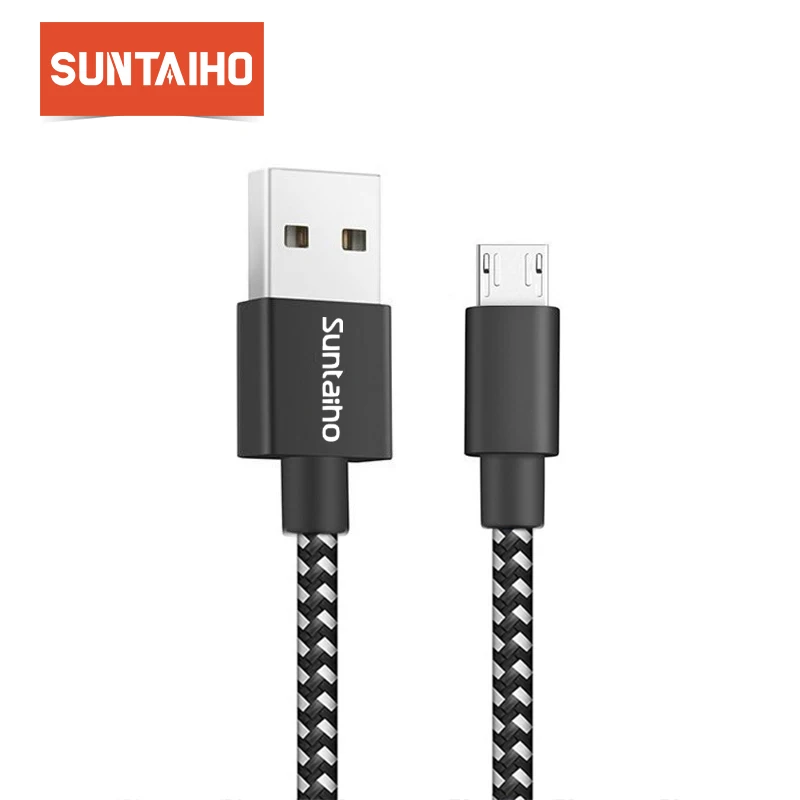 USB кабель 2.4A Быстрая зарядка Suntaiho Micro USB кабель для зарядки данных 1 м 2 м 3 м кабель для мобильного телефона samsung Android