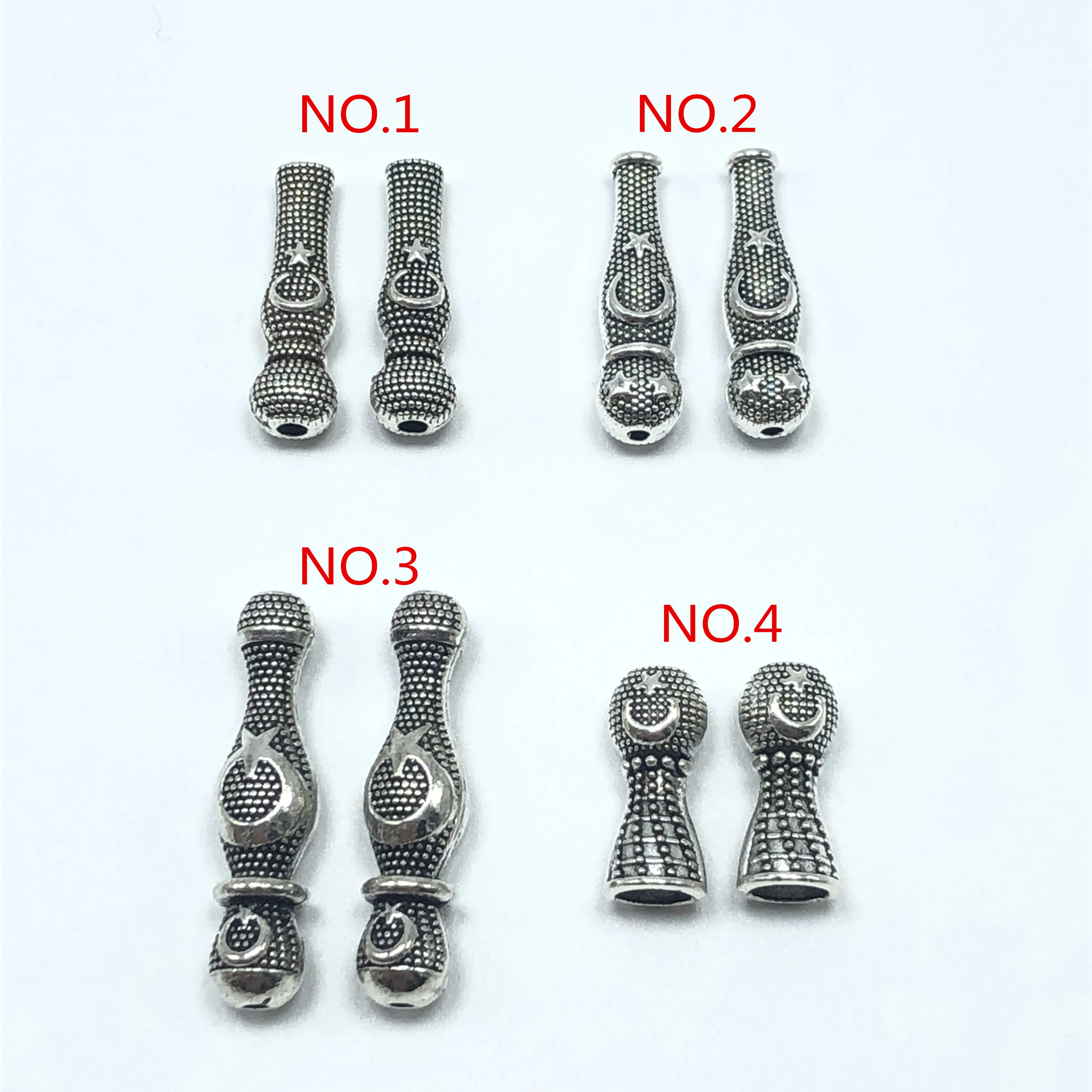 

10pcs Tibetan gold and silver Turkey national emblem prayer beads connector jewelry DIY handmade necklace bracelet accessories
