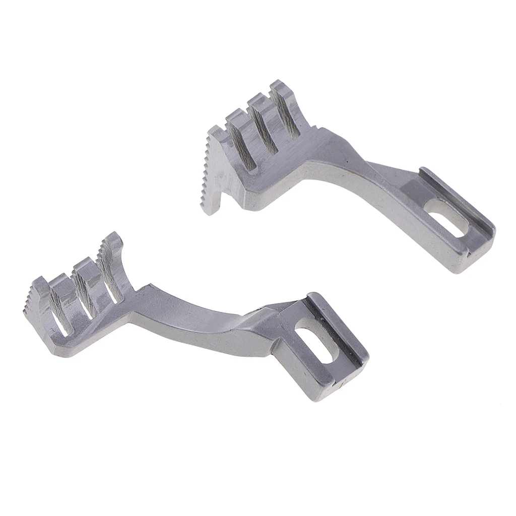 Steel Industrial Coverstitch Sewing Machine Feed Dog H1259/D1207 Set for Siruba F007E-W122