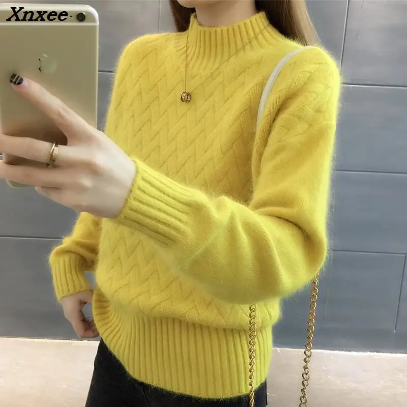 2018 sweater Spring pullover women tops Slim jumper casual pull femme Xnxee