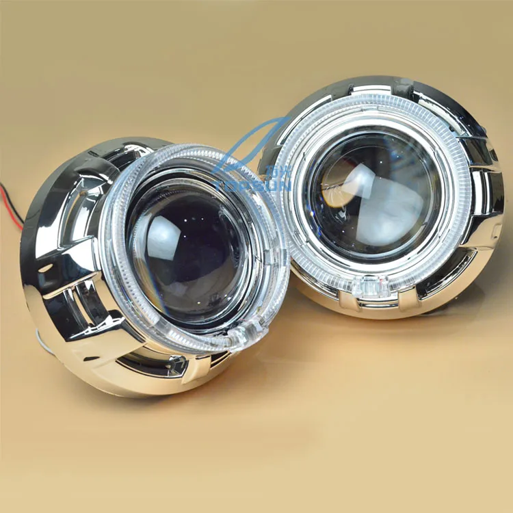 

Free Shipping 3 inch WST Bixenon Projector Lens with TC 35W HID Bulb, COB angel eyes and Shroud for Most Cars Headlight Retrofit