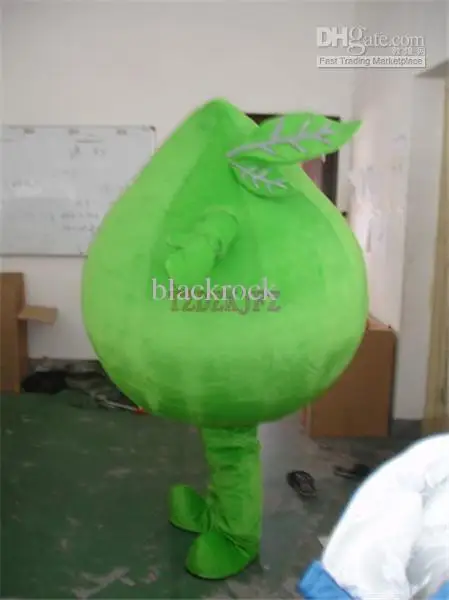 Accept custom Big green leaf Mascot Costume plant mascot costume Free Shipping
