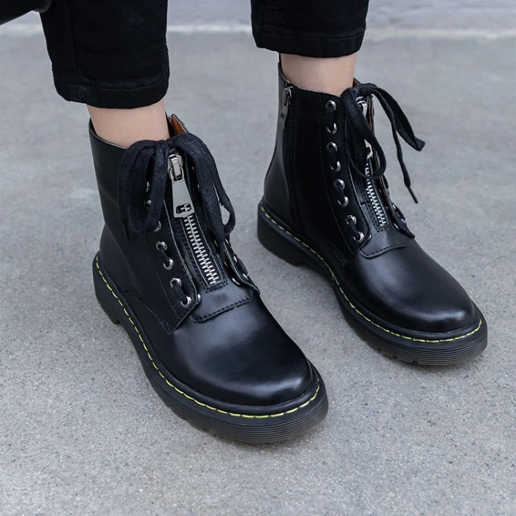 Botas militares cremallera delantera Clearance