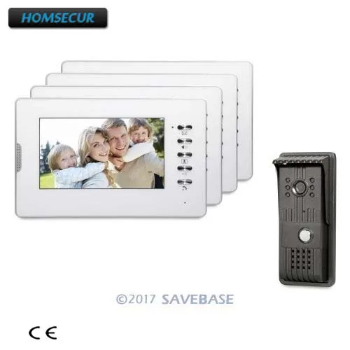 

HOMSECUR 7inch Hands-free Video Door Entry Call System with Intra-monitor Audio Intercom 1V4