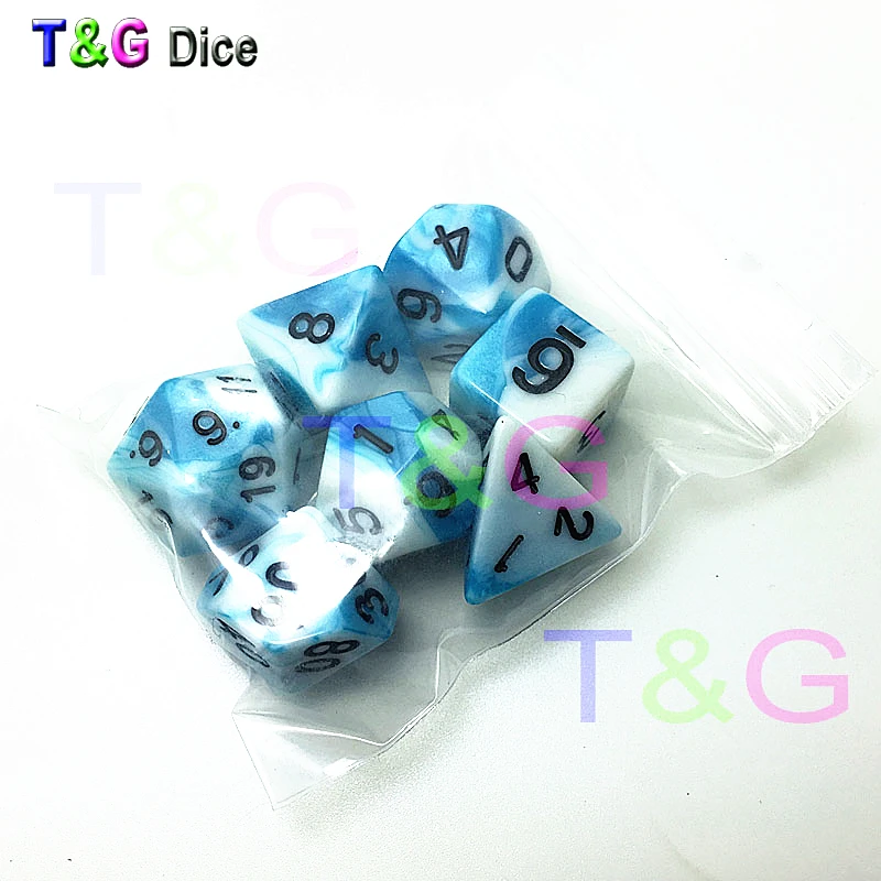 DND 7 шт./компл. высокое качество красочный набор Игральный костей D4, D6, D8, D10, D10%, D12, D20 «Подземелья и Драконы», новинка ролевые цифровой
