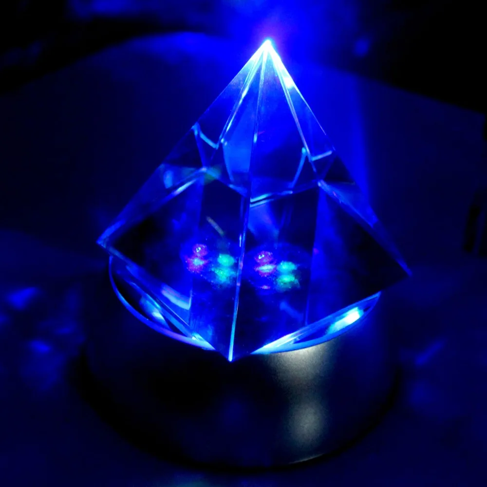 LED Plastic light Stand Base for Crystal Glass Craft Display 4