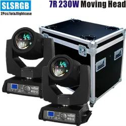 2 шт./лот & flightcase Professional Sharpy 7r луч 230 движущаяся головка для луча 230 7R движущаяся головка для dj огни 230 Вт sharpy 7r луч