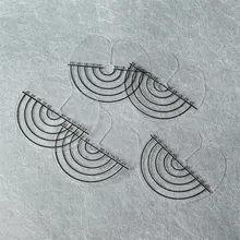 500 шт прозрачный Теплоизоляционный экран протектор щит весы Марка Инструменты для укладки для круглого кончика Кератиновое наращивание волос набор инструментов