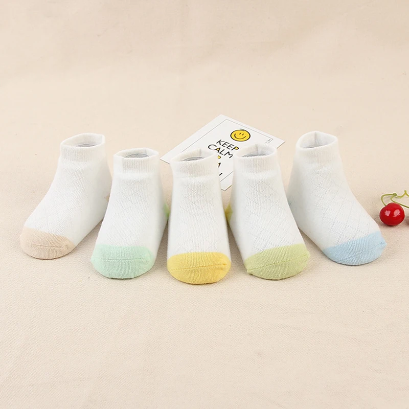Tumpjoy 5 Pairs/lot Summer Cotton Children Kids Baby Socks Ultra thin