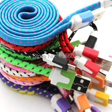 1 м 3FT текстильный нейлоновый Плетеный плоский 8 pin USB Дата-Зарядное устройство тканые Зарядное устройство для IPhone7 7plus 6plus 5 IOS11
