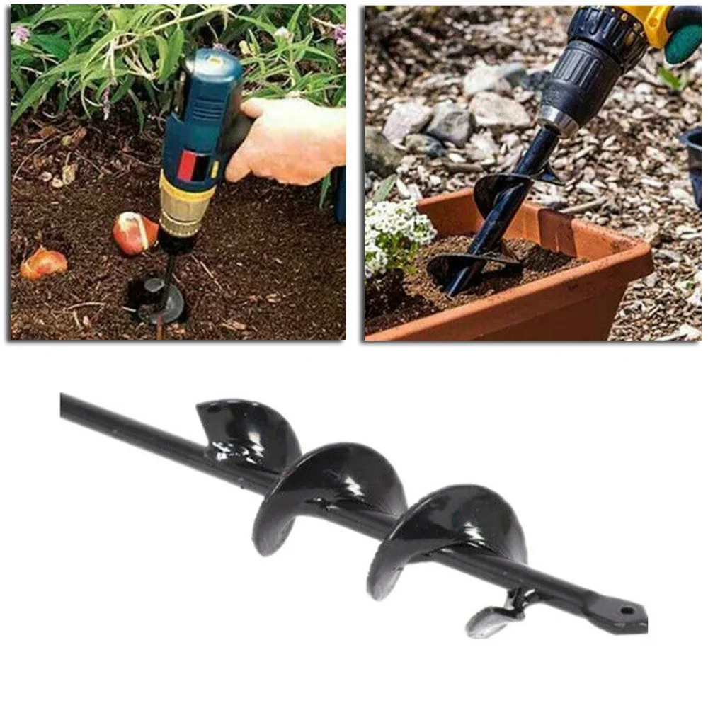 

9 Planter Garden Deep Hole Dig Quick Auger Drill Head Bit Yard Farm Handheld