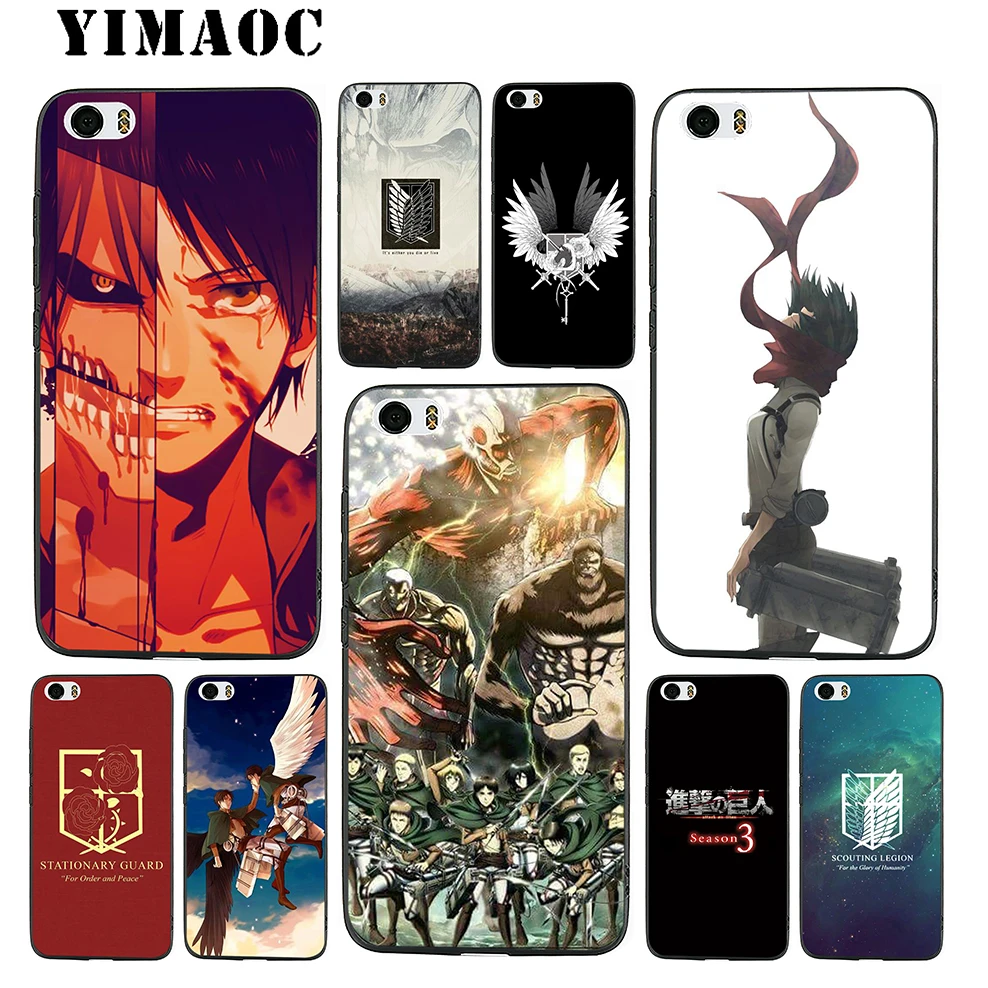 YIMAOC Attack on Titan 3 Season Soft Silicone Case for Xiaomi Redmi Note 9 Mi 8 Se 7 6 6A A1 A2 4X 4A 5A 5 MAX MiA1 |