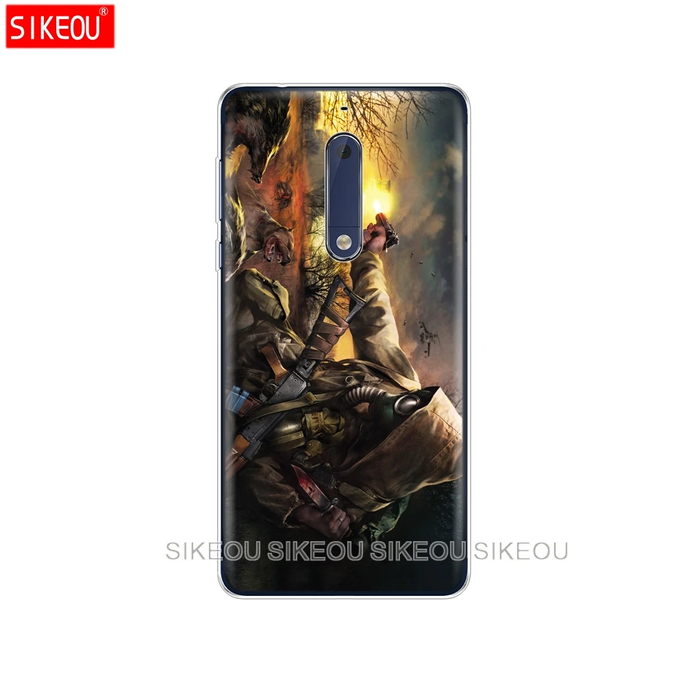 Силиконовый чехол для телефона Nokia 5 3 6 7 PLUS 8 9 /Nokia 1 2 2018 stalker clear sky Game Fashion|Бамперы| |