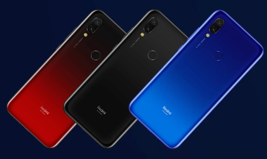 Мобильный телефон Xiaomi Redmi 7 с глобальной ПЗУ, 4 Гб ОЗУ, 64 Гб ПЗУ, Восьмиядерный процессор Snapdragon 632, камера 12 МП, 6,26 дюймов, 19:9, полный экран