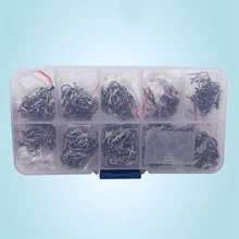 Управление Ise Nit крюк 500 шт. Набор 3-12 Держатель с крючком с отверстием рыболовные Крючки рыболовные снасти