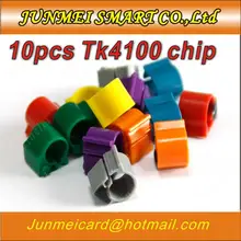 10 шт ABS, электронные RFID голубь птица кольцо тегов для отслеживания с 125 кГц ID 4100 чип учебные материалы 12X13 мм