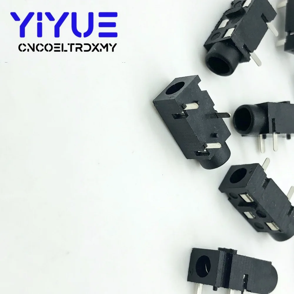 10PCS 3.5mm Female Audio Connector 3 Pin DIP Headphone Jack Socket PJ-320 (5)