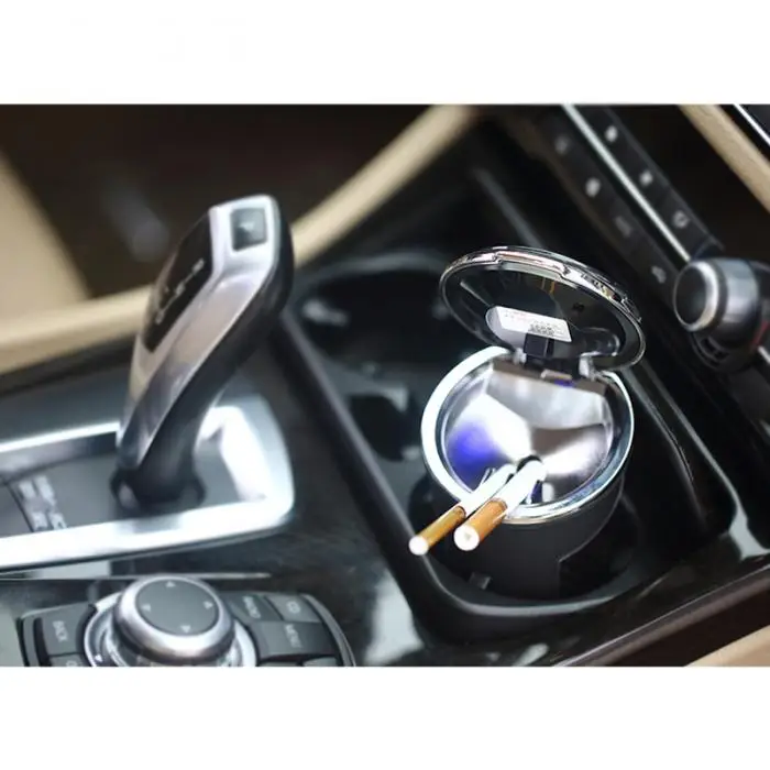 Автомобильный пепельница Портативный сигаретный светильник er со светодиодным светильник для офиса автомобильный держатель чашки DXY88