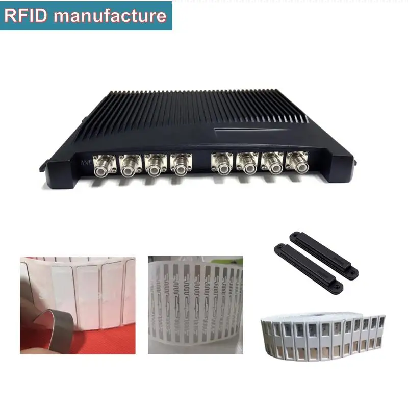 8 каналов UHF RFID Считыватель rfid RP TNC пассивный epc 865 ~ 868Mh IMPINJ r2000 для меток в беговой