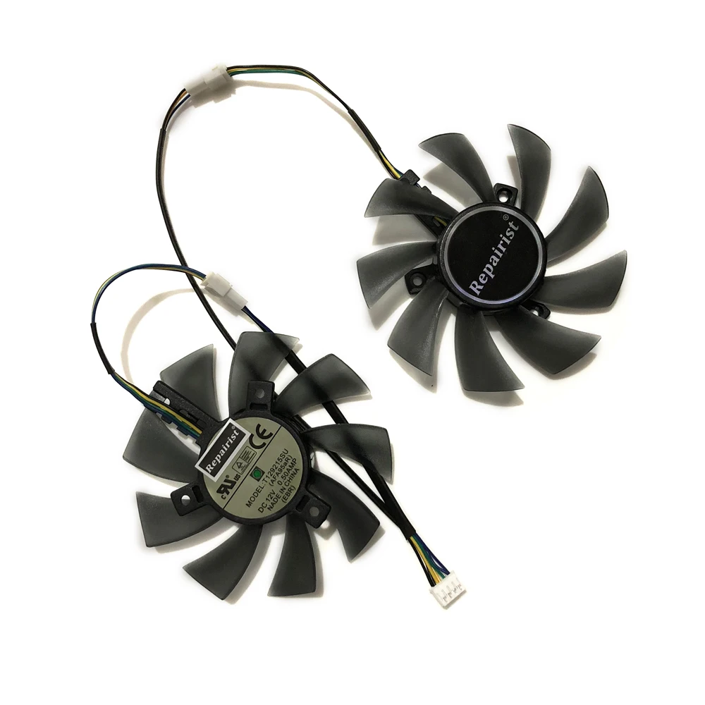 MS-RX570 4G M.3 M.4 GPU VGA Alternative Cooler Cooling Fan For MAXSUN RX 570 4G/8G V2 Graphics Cards As Replacement