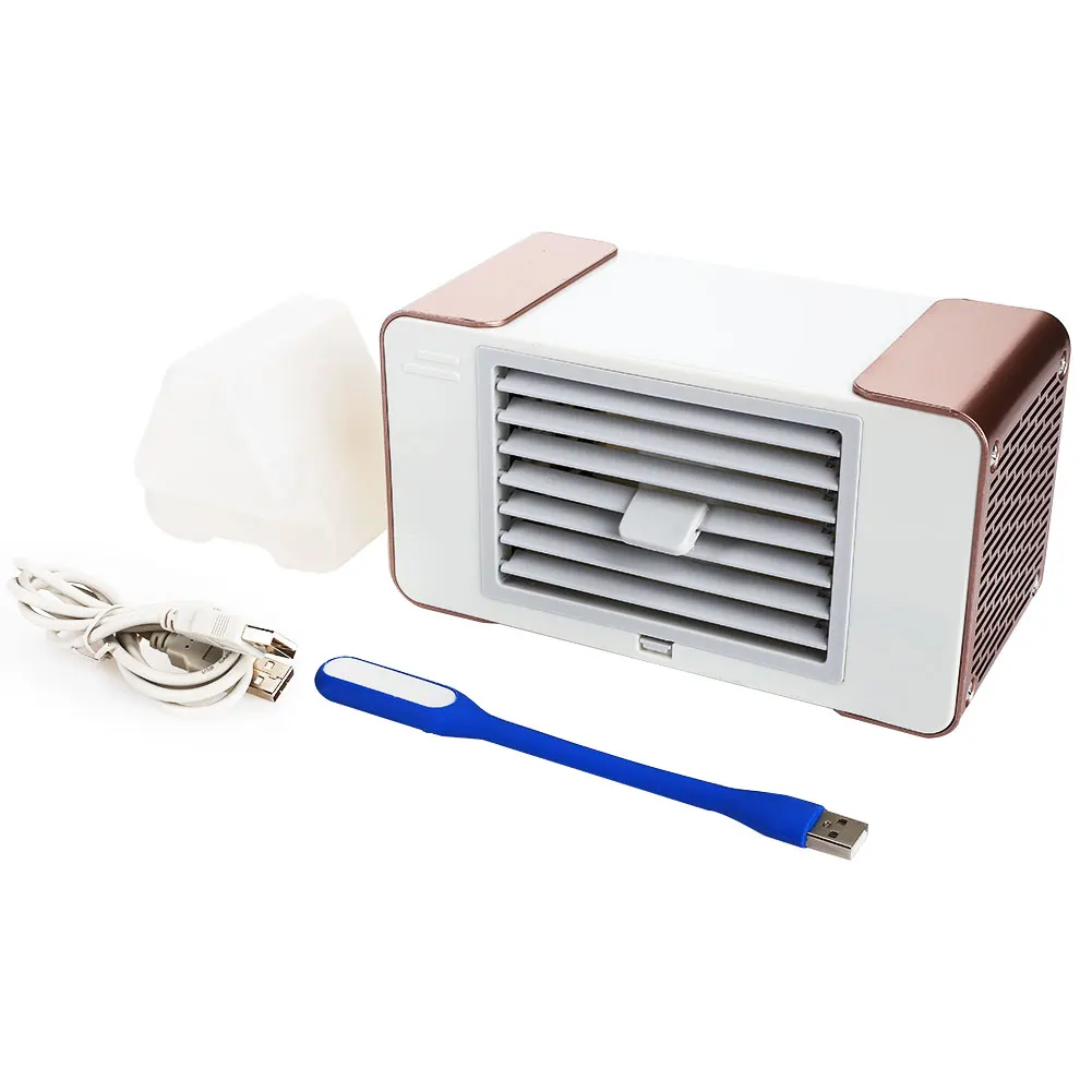 

2019 New Hpt USB Mini Portable Air Conditioner Humidifier Purifier Desktop Air Cooling Fan Air Cooler Fan for Office Home