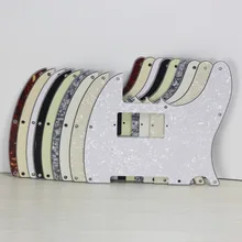 Fleor 1 pcs guitarra pickguard humbucker picareta guarda placa de risco com parafuso para eua tele estilo guitarra peças, 11 cores opcionais