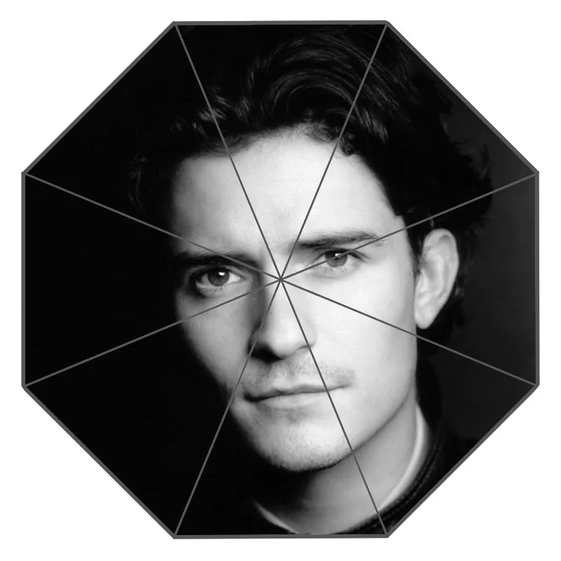 

DIY Man And Women Folding Orlando Bloom Umbrella Female Beach Customized Umbrellas Children Unique Gift Umbrella