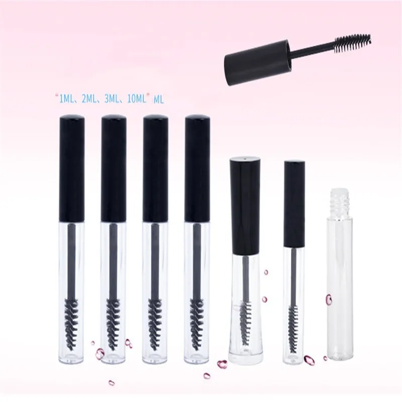 

SexeMara 1pcs 1ml 2ml 3ml 10ml Pop Empty Black Eyelash Tube Mascara Cream Vial/Container 10mL Fashionable Drop Shipping