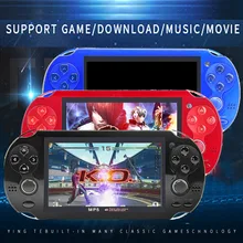 Двойной джойстик игровой плеер 4,3 дюймов экран портативная игра 8 ГБ портативный ручной 1000 игр встроенная игровая консоль MP5