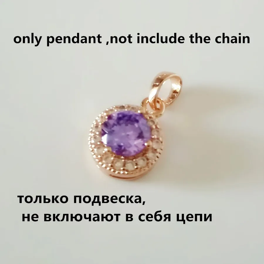 Женская подвеска, офисный стиль, ожерелье, подвески, 585, розовое золото, цвет, подвеска, новая мода, Женские Ювелирные изделия, трендовые металлические женские подвески - Окраска металла: only pendant