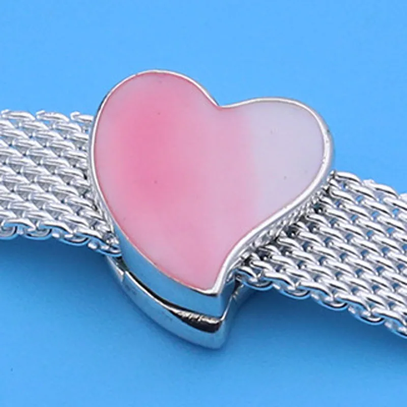 

New 925 Sterling Silver Bead Charm Reflexions Asymmetric Heart Of Love Clip Stopper Lock Beads Fit Pandora Bracelet Diy Jewelry