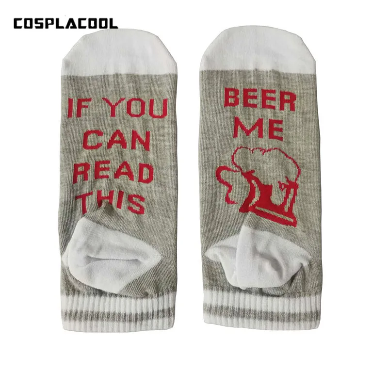 Носки с надписью If You Can Read This Bring Me A Wine/Beer Humor|printed socks|funny sockssocks unisex |