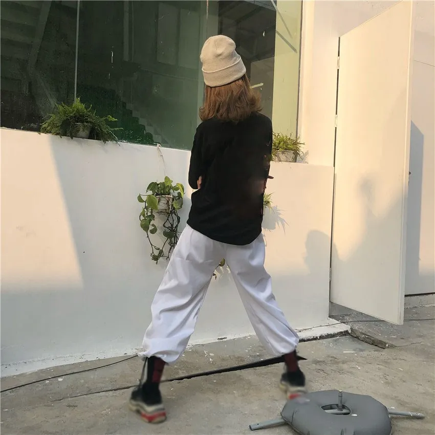 2019 Vintage Solid Color Elastic Waist Wide Leg Pants Chinese Style Dragon Embroidery Trousers Women Cool Trousers 2019 Vintage Solid Color Elastic Waist Wide Leg Pants Chinese Style Dragon Embroidery Trousers Women Cool Trousers