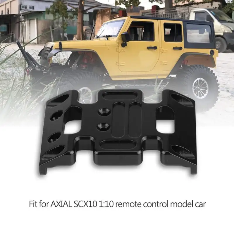 Black Aluminium Alloy Center Skid Plate Upgrade Accessory for Axial