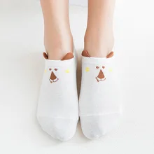 Новые женские трехмерные носки с ушками, милые хлопковые удобные носки для студентов